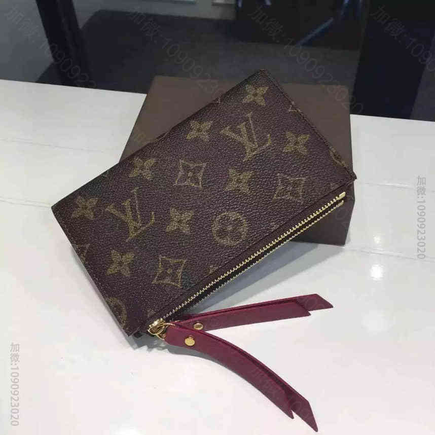 LV M61271 Monogram帆布材质 Adele紧凑型钱夹 一比一精...