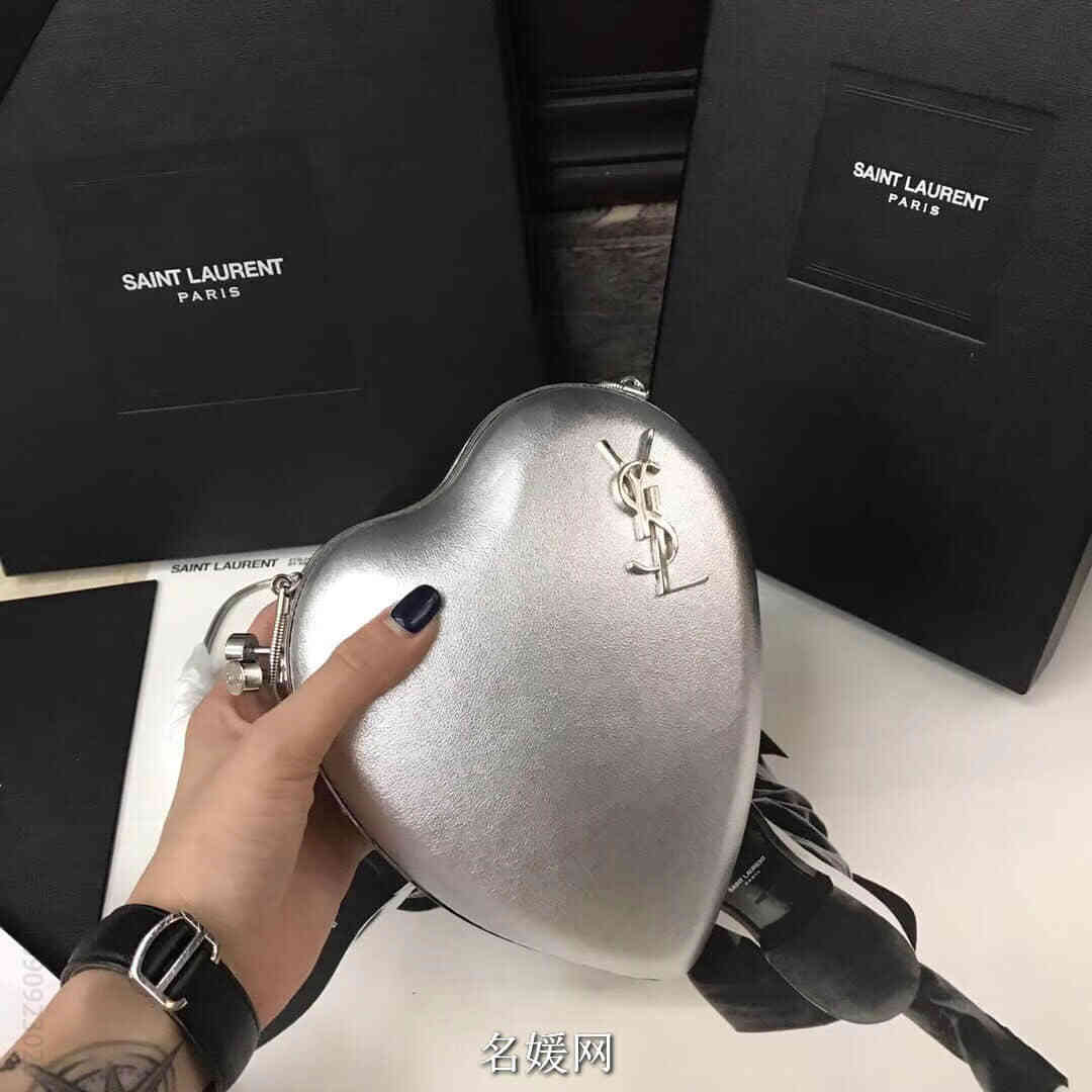 YSL/圣罗兰 18新款 LOVE爱心真皮箱形袋链条包 466212