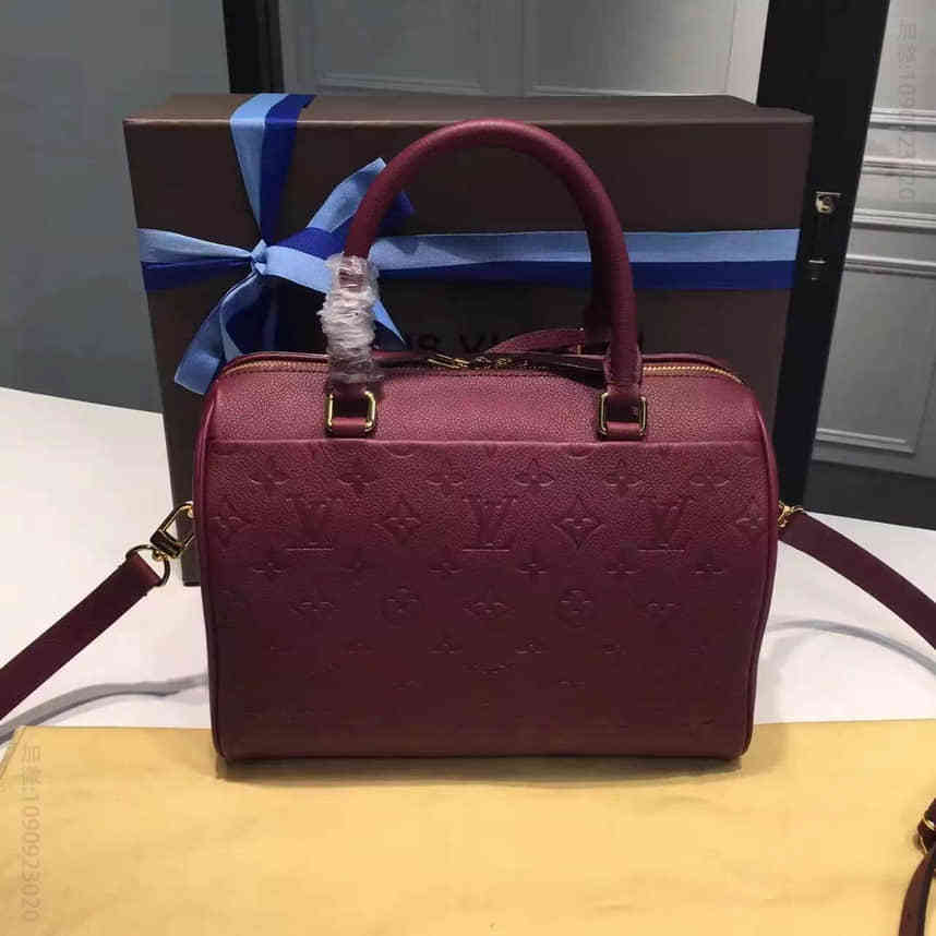 【原单】LV M42402 官网同步新款 Speedy Monogram Empreinte手袋