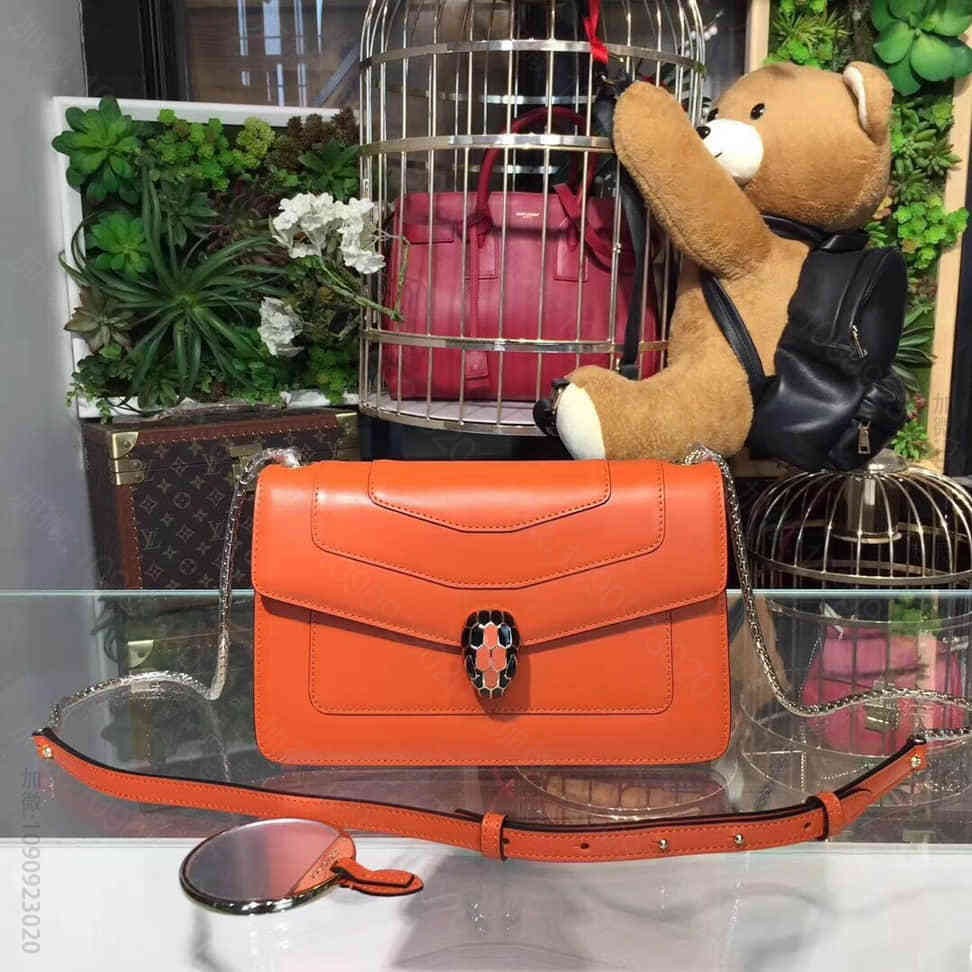 BVLGARI 原单品质 单层横款22cm 橙色