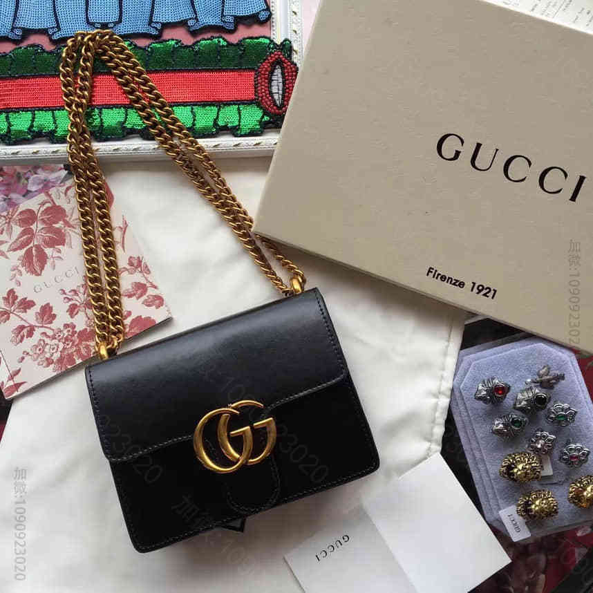 Gucci古驰 【原单】 431384 CDZ0T 1000 GG Marm...