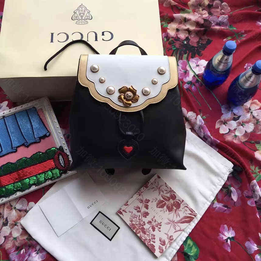 Gucci古驰 【原单】432270 DLXLT 8768真皮饰钉背包/双肩...