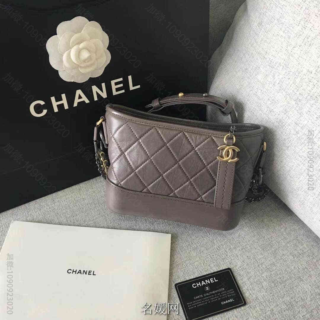 Chanel/香奈儿 18年早秋新款Gabrielle大象灰流浪包