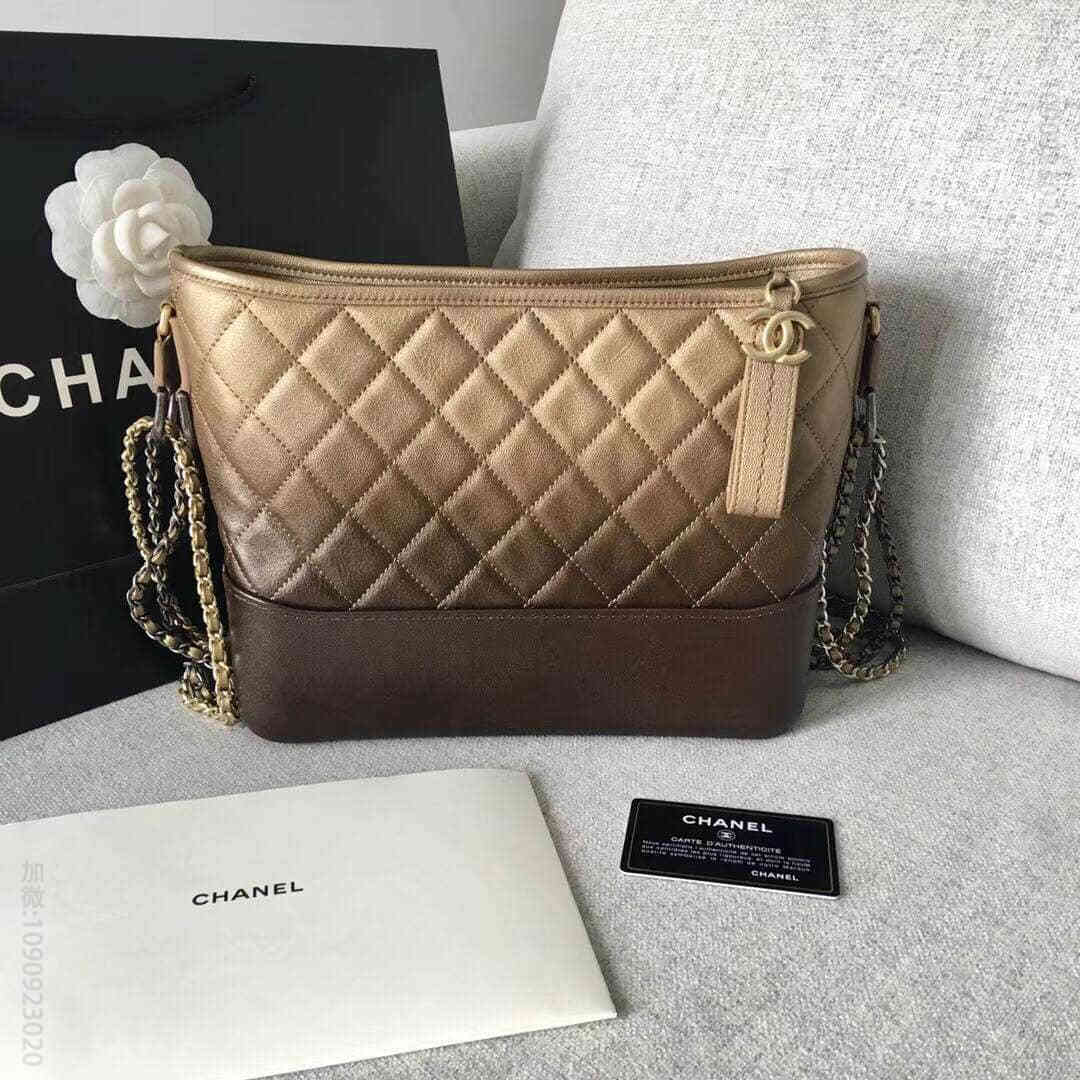 Chanel/香奈儿 2023年新款中号金色渐变流浪包