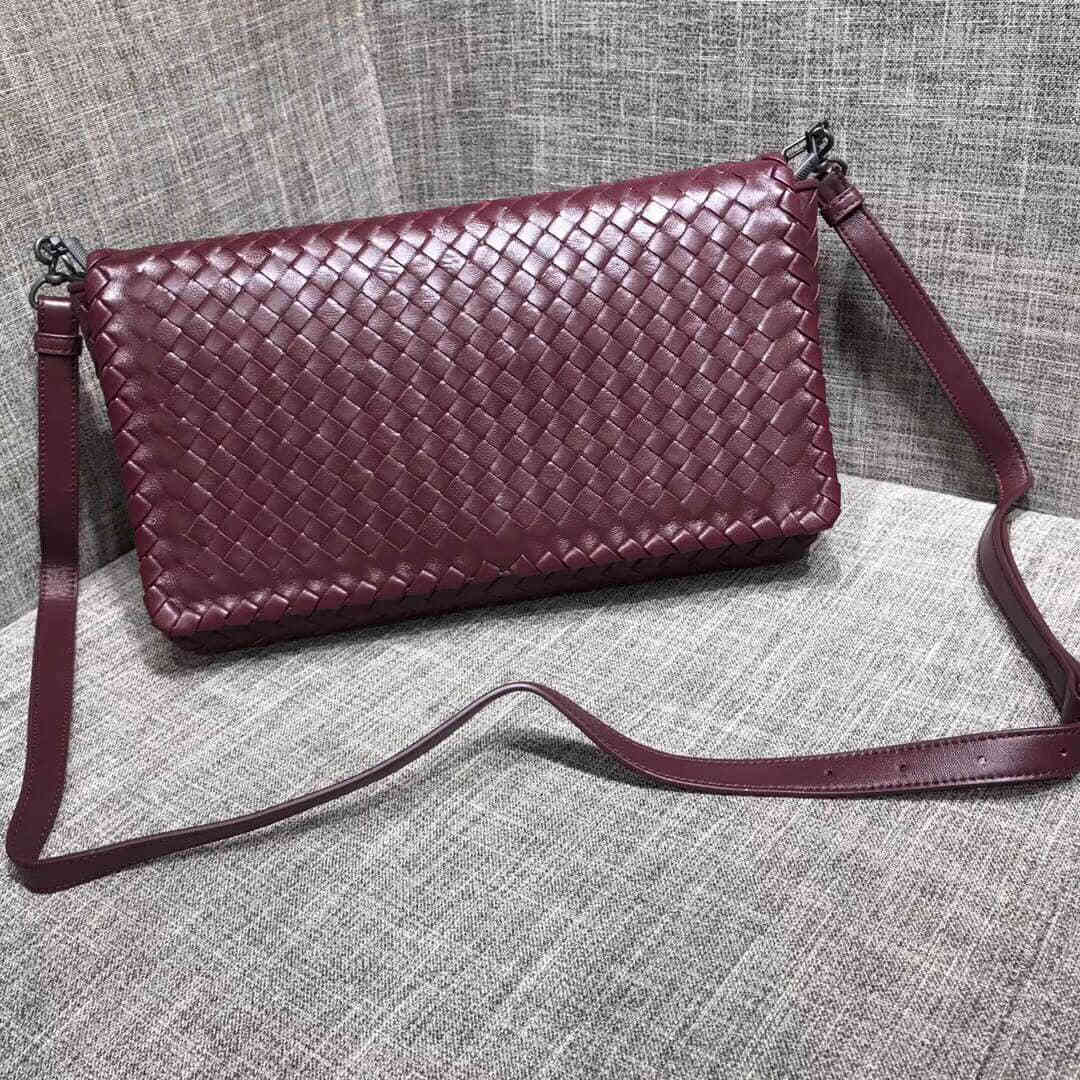 葆蝶家（BottegaVeneta） BV intrecciato羊皮编织斜挎小包 MS3887
