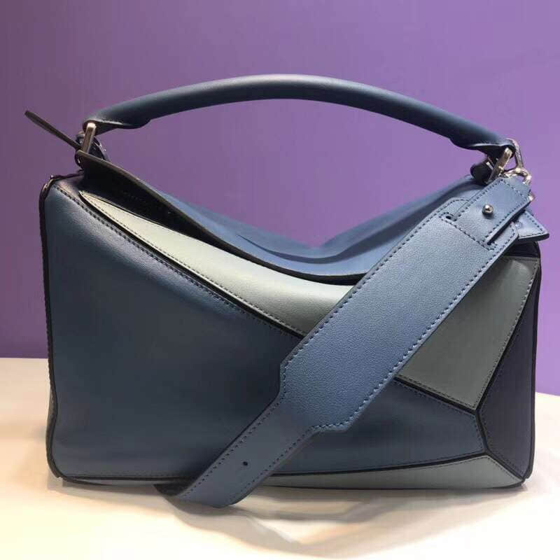 LOEWE/罗意威Puzzle Bag Varsity Blue Multi...