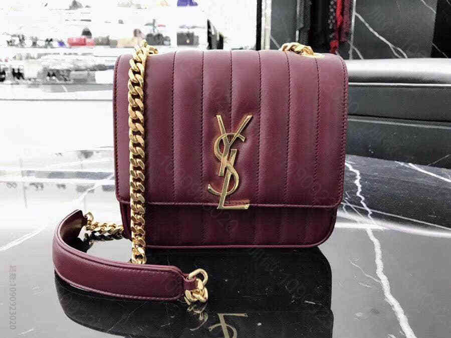 YSL圣罗兰 18新款VICKY中号真皮链条包 532612