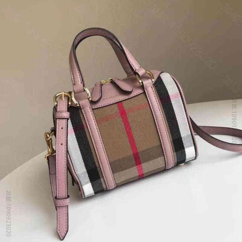 巴宝莉/Burberry B家经典格纹女士枕头包