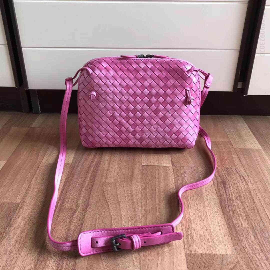 葆蝶家（BottegaVeneta） BV 小羊皮编织斜挎女包 MS114