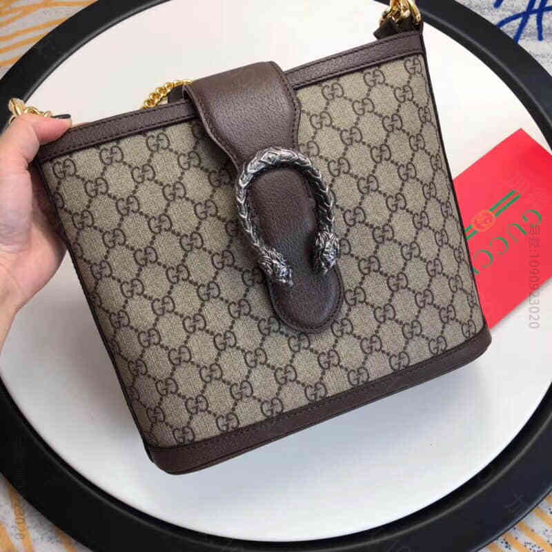 Gucci古驰/Dionysus medium GG bucket bag ...