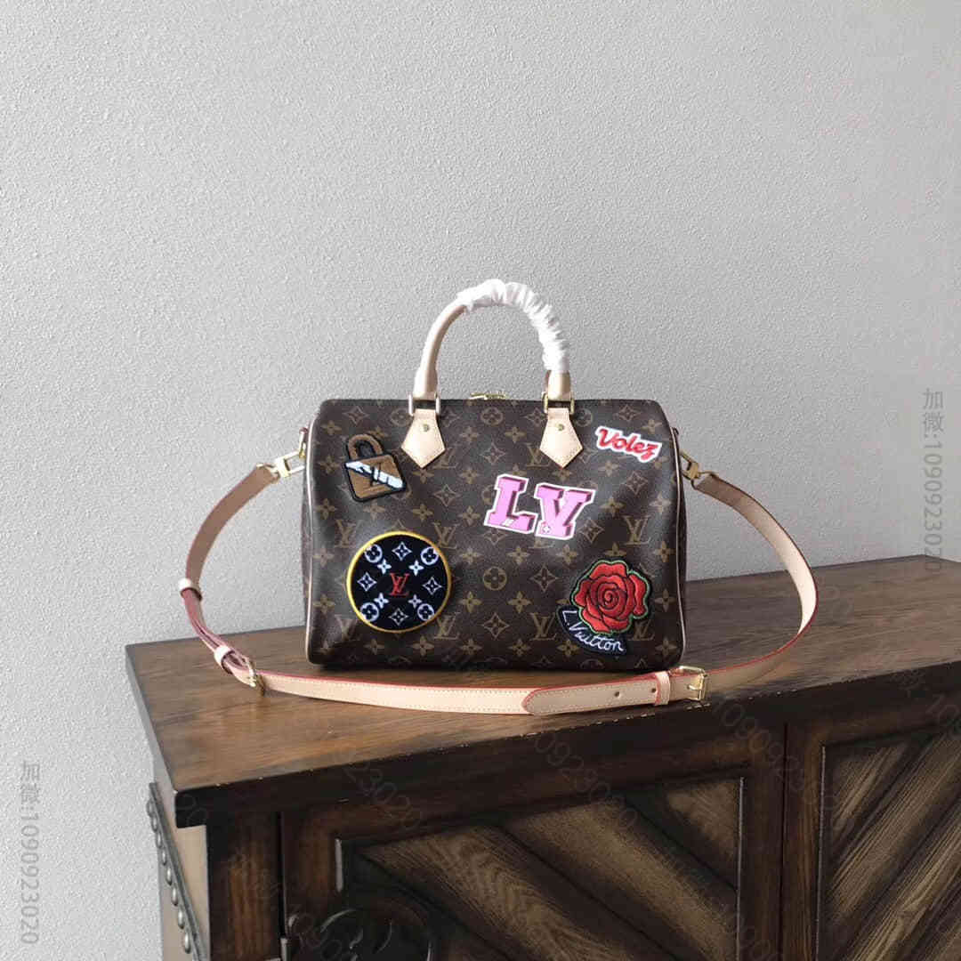 LV/路易威登 18限定新款 SPEEDY 30 手袋 枕头包 手提女包 M...
