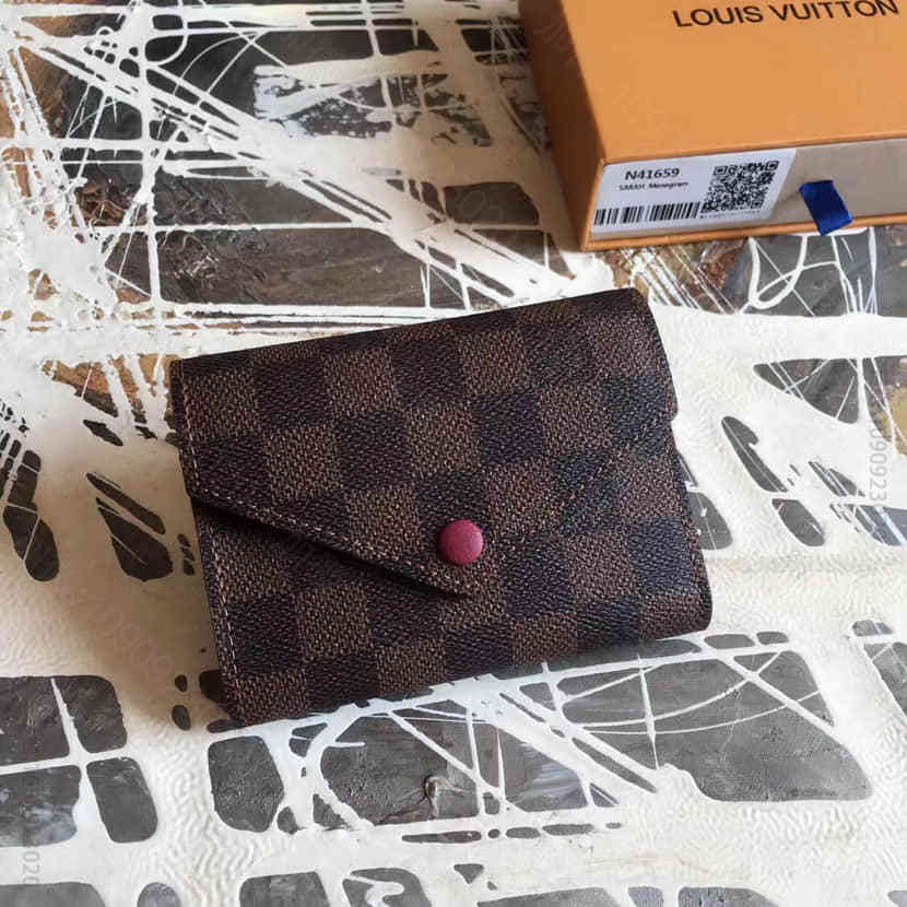 LV VICTORINE 短款钱夹 官方明星同款Damier Ebene格纹...