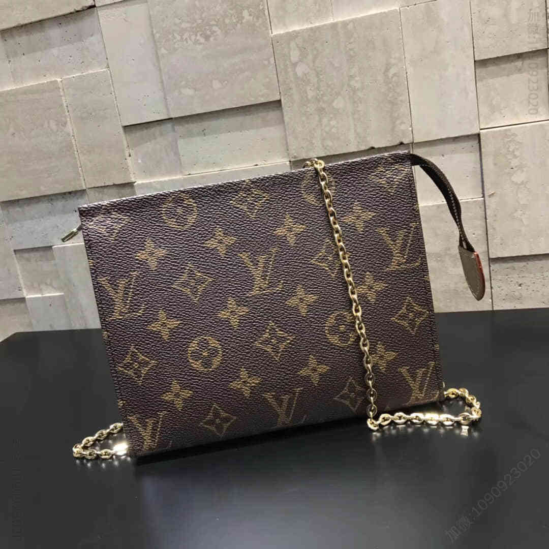 LV/路易威登 老花Monogram 盥洗袋 配链条