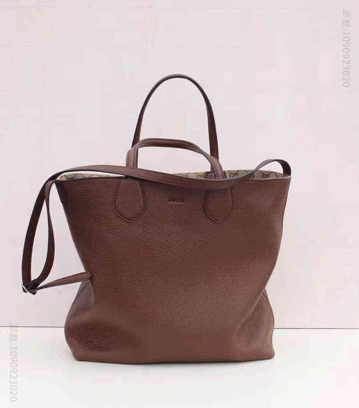 Gucci古驰 香港专柜同款 女士牛皮大号提挎两用包370823