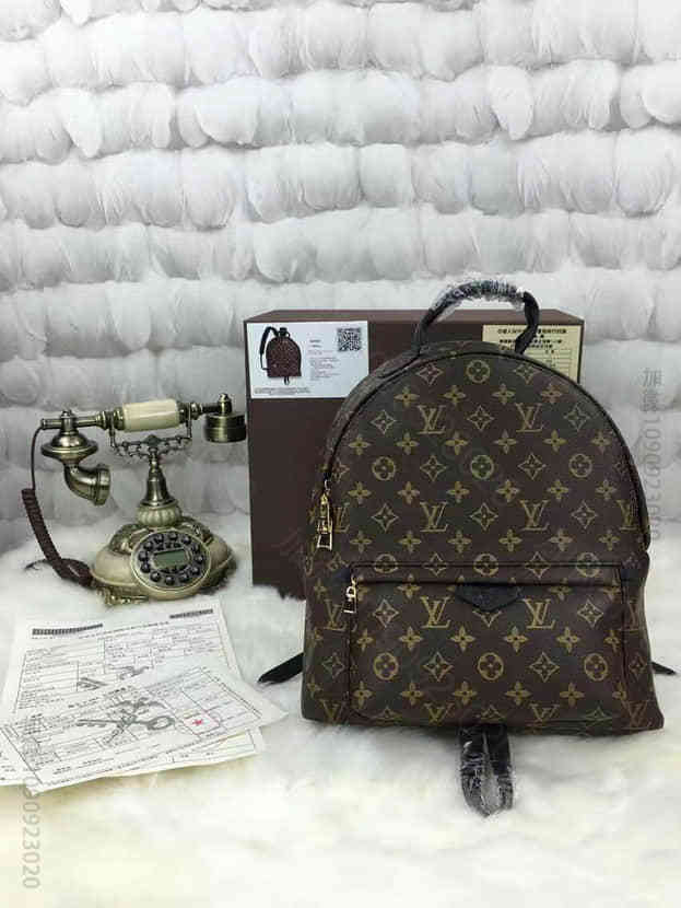 LV MONOGRAM BACKPACK 中号双肩包 路易威登大号背包M41...
