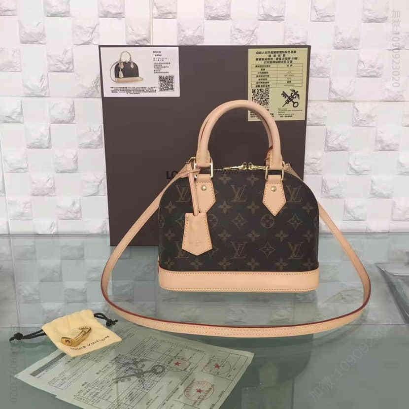 LV贝壳包 Alma BB 手袋 路易威登Monogram迷你款手袋斜挎包M53152