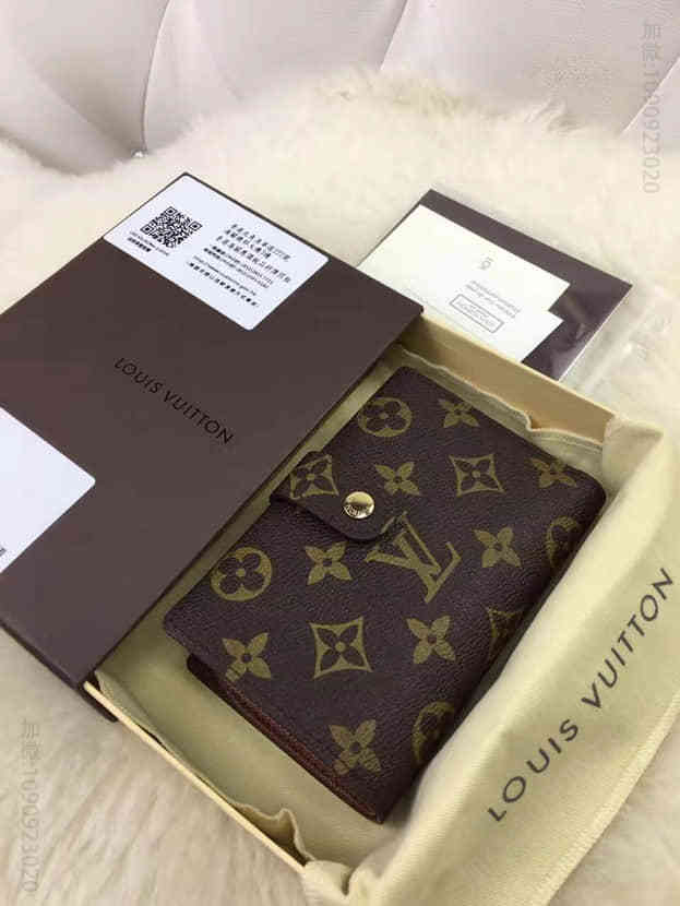 LV FRENCH 钱夹M61674 路易威登老花Monogram零钱包/卡包