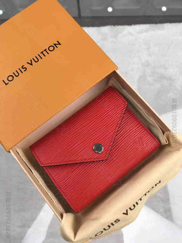 官网同款 LV M62172 路易威登Victorine钱夹 水波纹三折钱包
