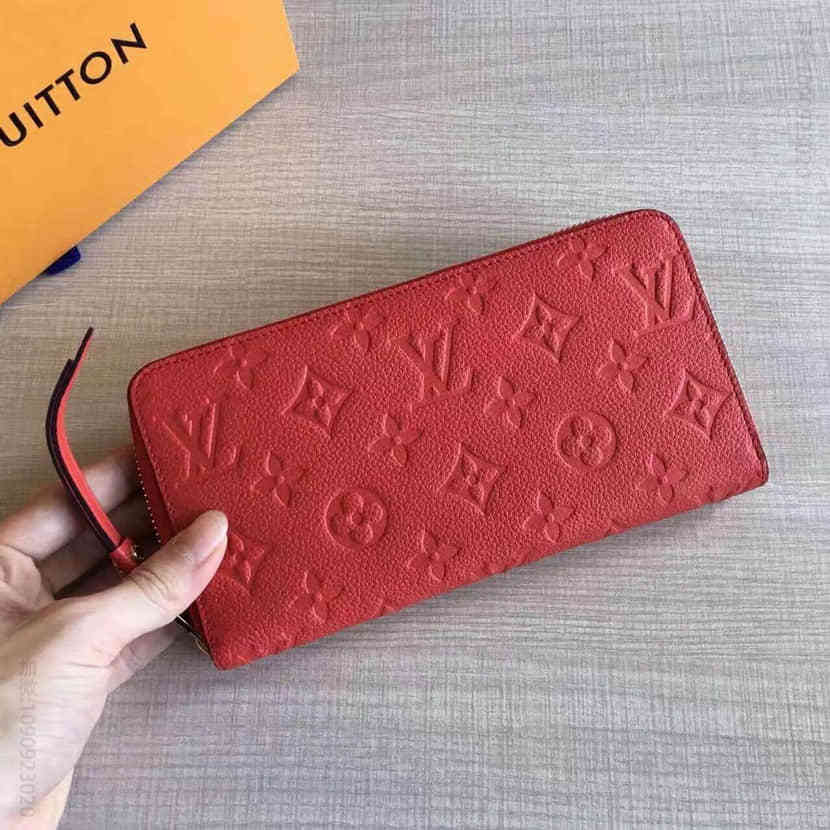 官网 LV M60737路易威登Zippy拉链钱夹 Monogram Empreinte压纹钱包
