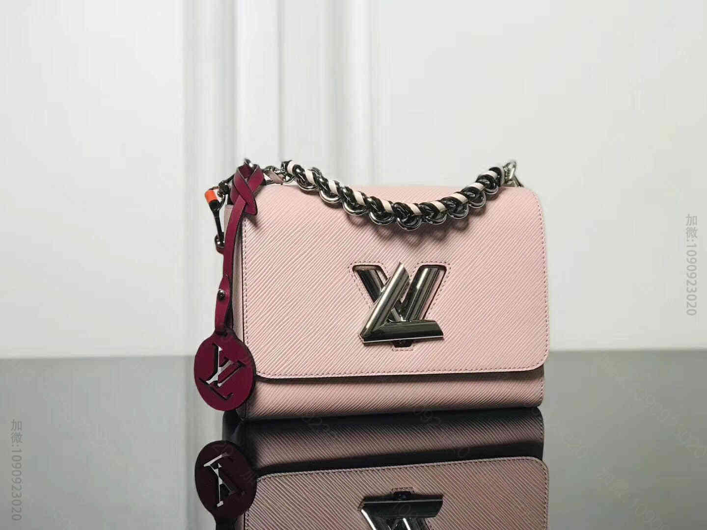 LV/路易威登 18年冬季新款水波纹Twist中号手袋