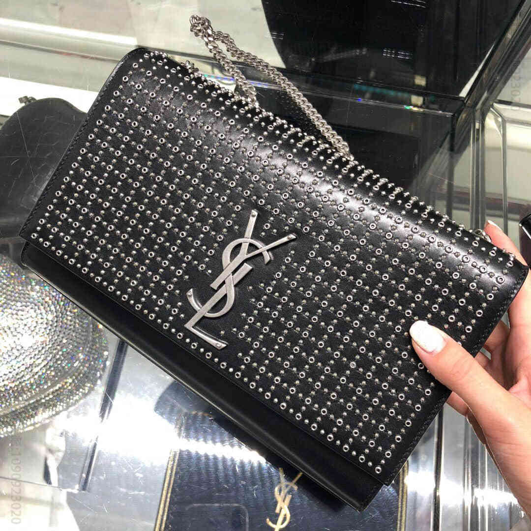 圣罗兰/Ysl 18年秋冬新款KATE+铆钉全皮链条包 527412