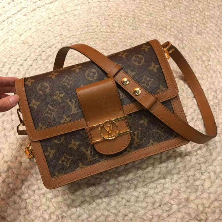 M44391_Louis Vuitton 女包 LV 路易威登 19秀款 DAUPHINE 复古 老花色 邮差包 斜挎包 M44391 路易威登斜跨包 LV单肩女包图片