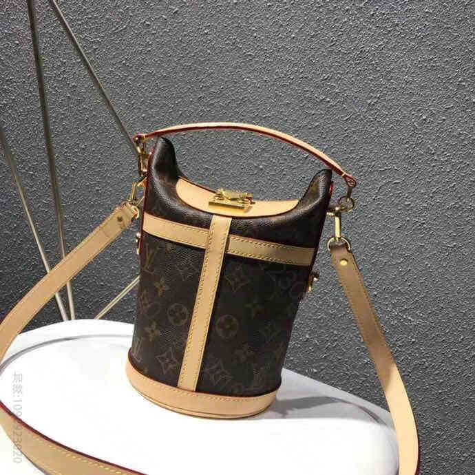 lv路易威登 DUFFLE 单肩包手提女包老花水桶薯条包 M43587