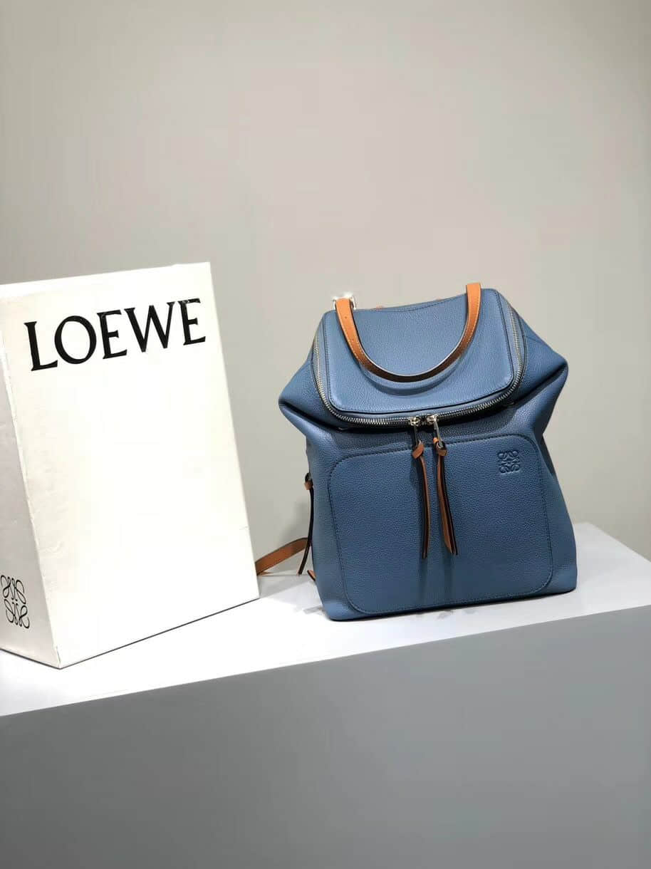 罗意威女士肩背包 Loewe/罗意威 2023新颜色戚薇同款Goya系列双肩女生背包 