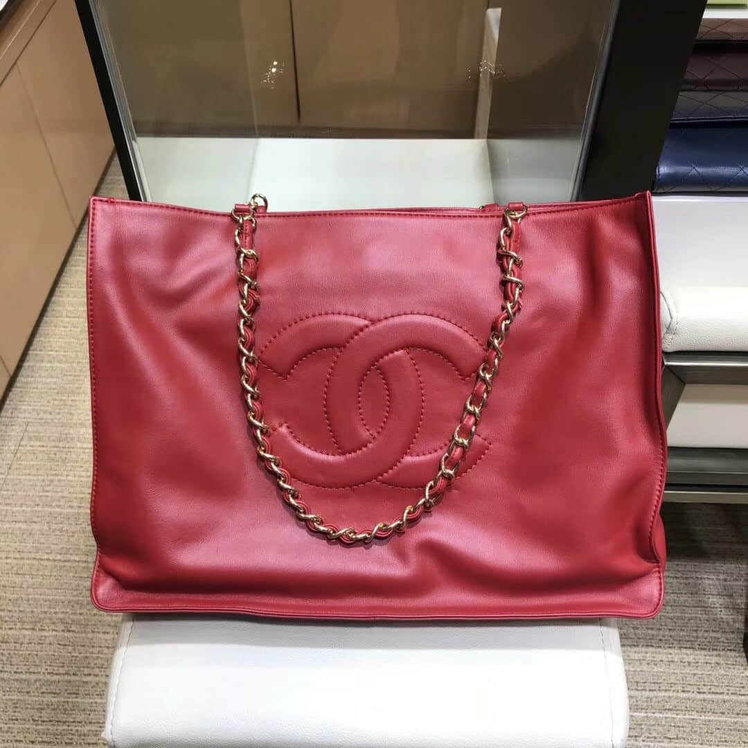 Chanel Shopping bag A078009小胎牛New18秋冬软...