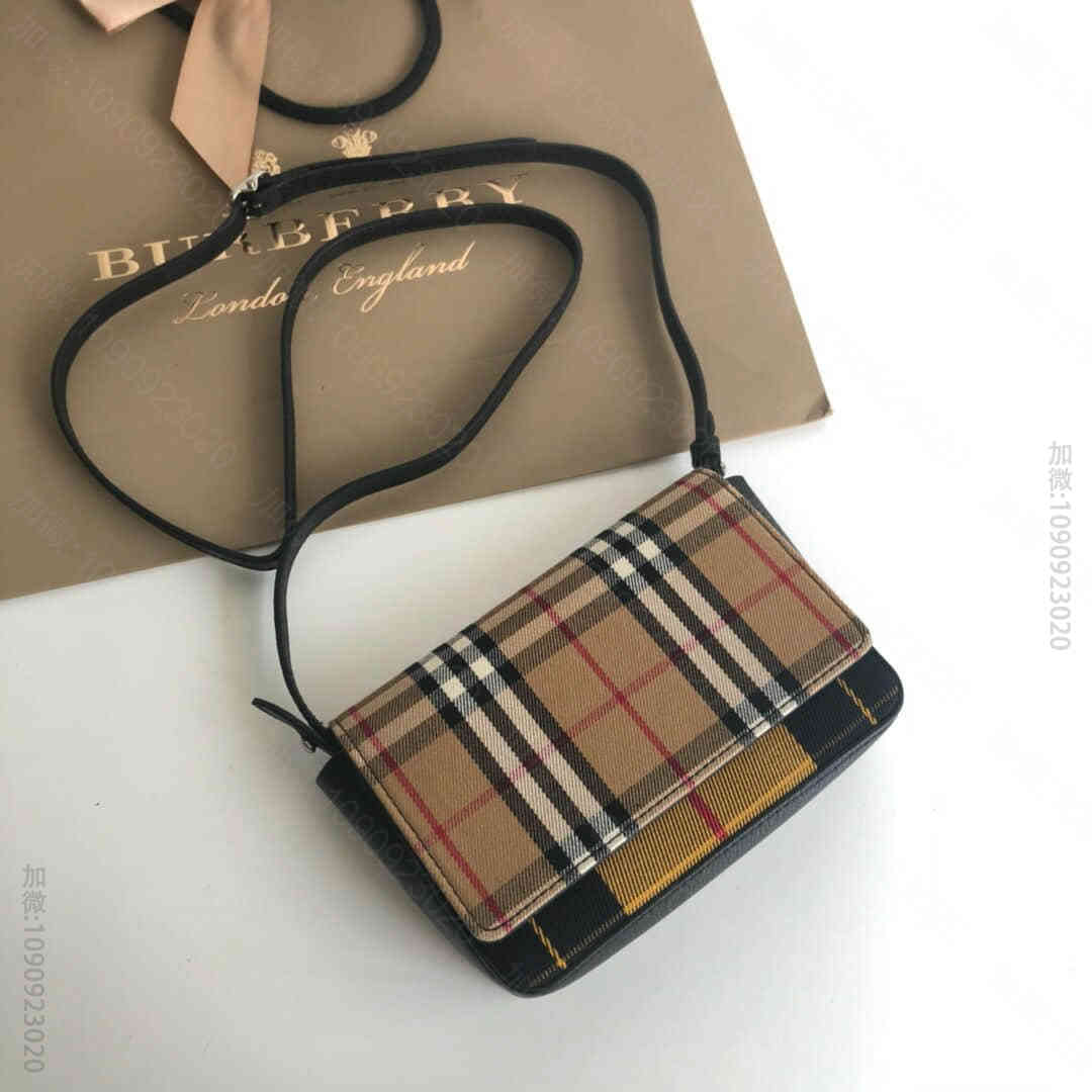 巴宝莉/Burberry Vintage 格纹与苏格兰格纹图案钱夹