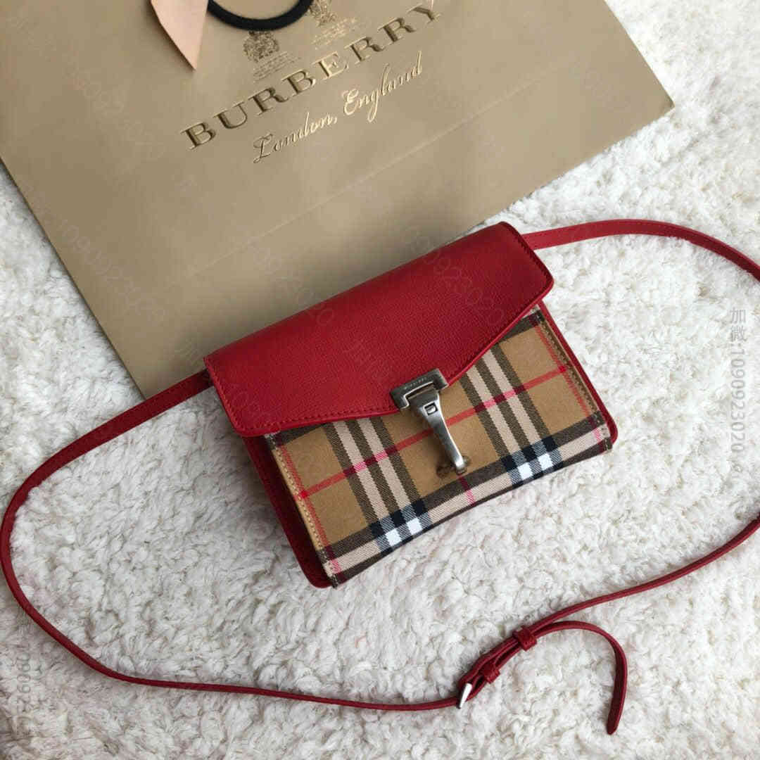 巴宝莉/Burberry B家最新Vintage 复古格纹斜挎包 9561