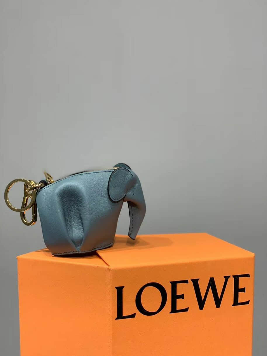罗意威/Loewe 雾霾蓝 Elephant Charm小象挂饰