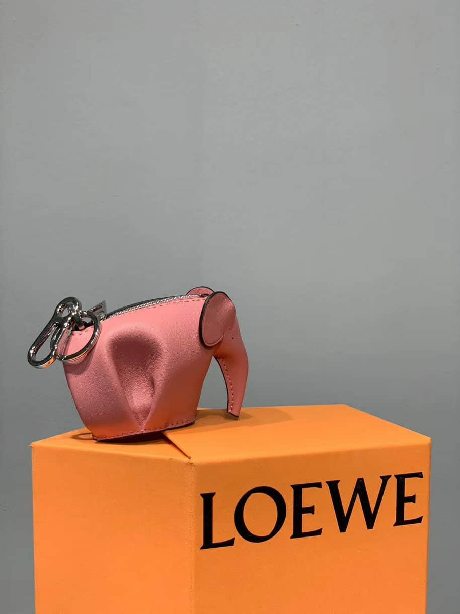 罗意威/Loewe 粉色 Elephant Charm小象挂饰