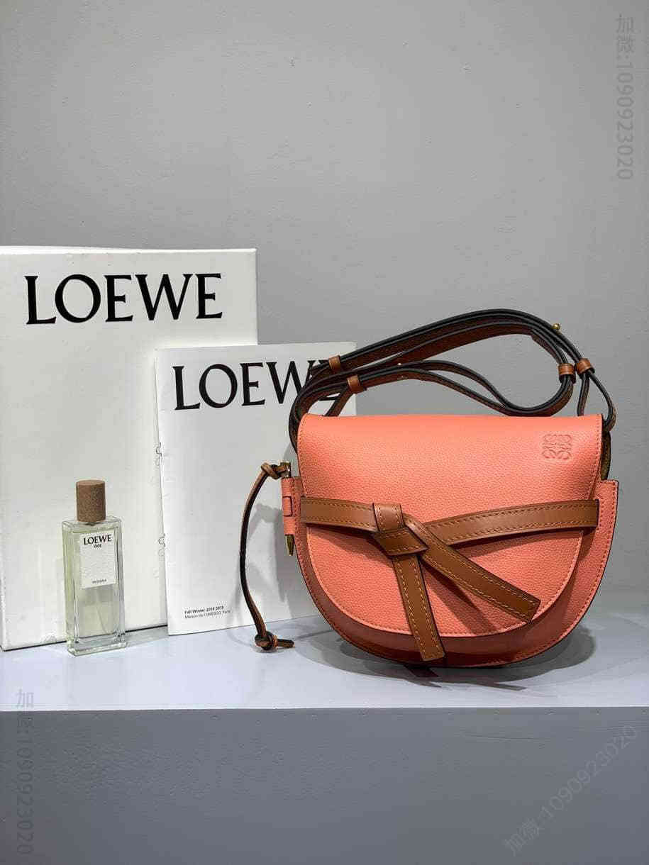 罗意威/Loewe 龙虾粉2023新色 Gate马鞍包