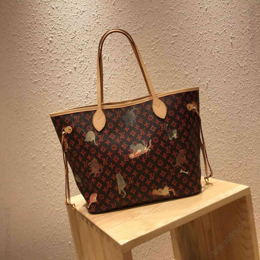 LV/路易威登 19新款 NEVERFULL 猫咪子母袋 购物袋 女包 M44441