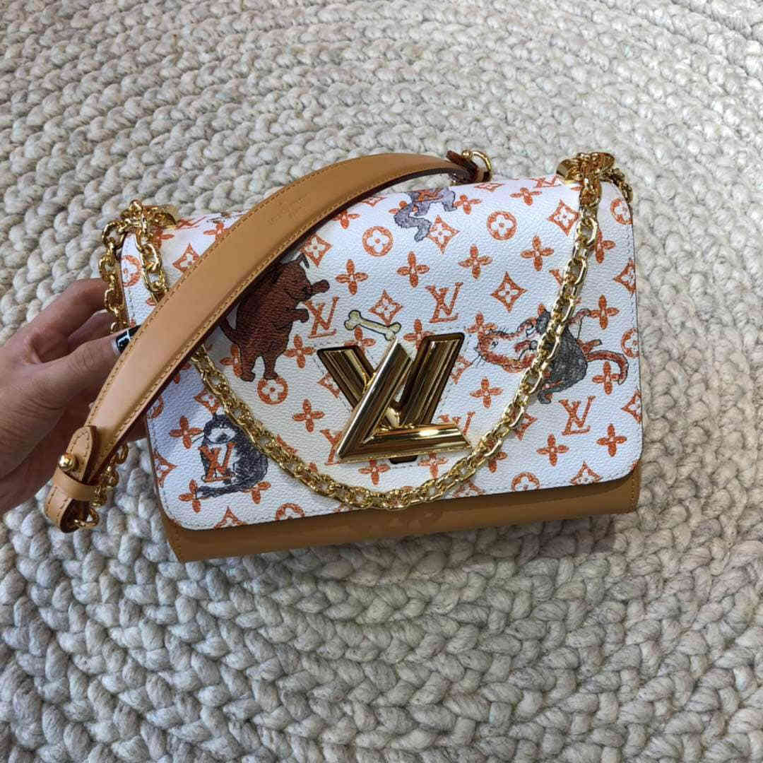 LV/路易威登 2023早春猫咪系列Twist链条单肩包 M44460
