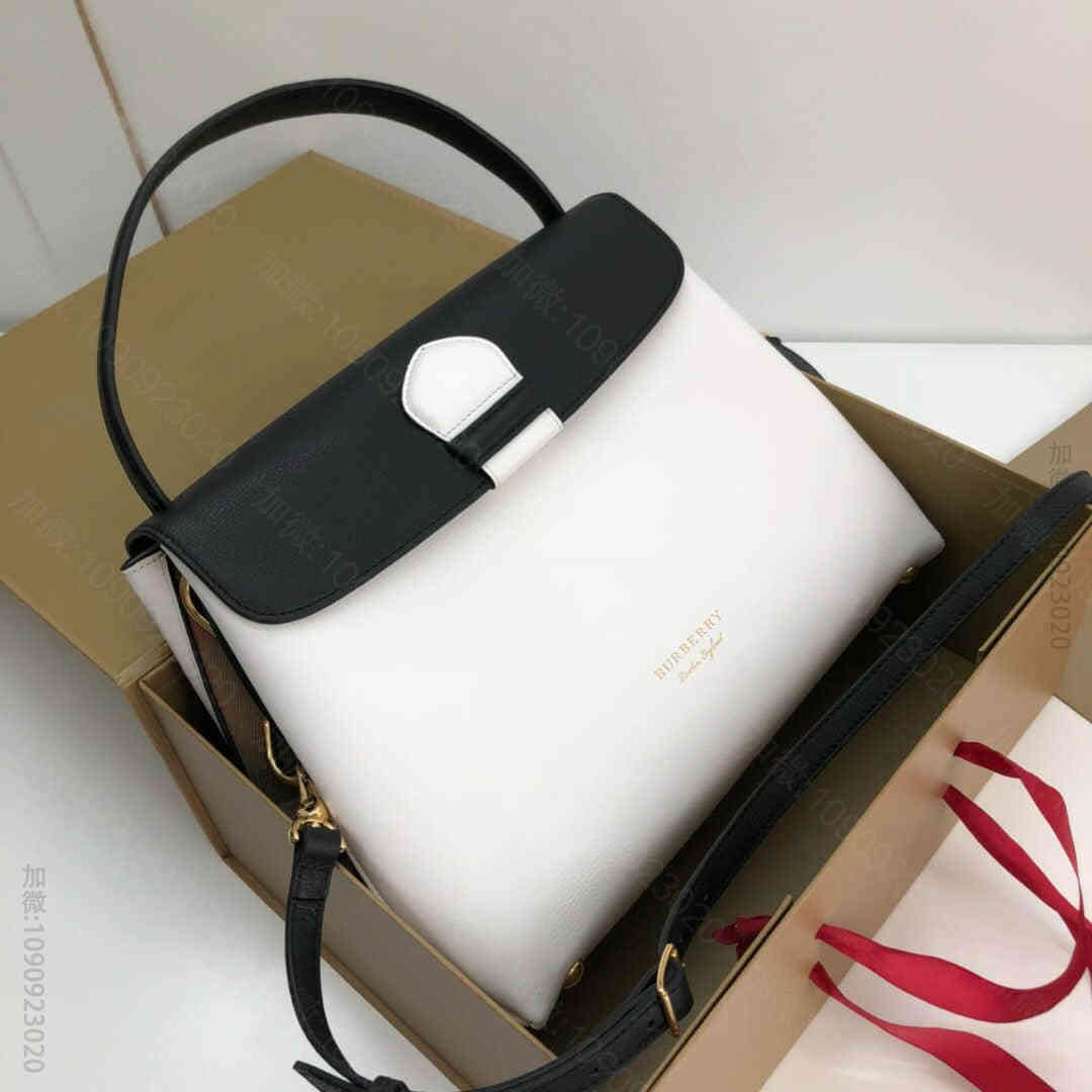 Burberry/博柏利 全粒纹皮革托特包 6121大号