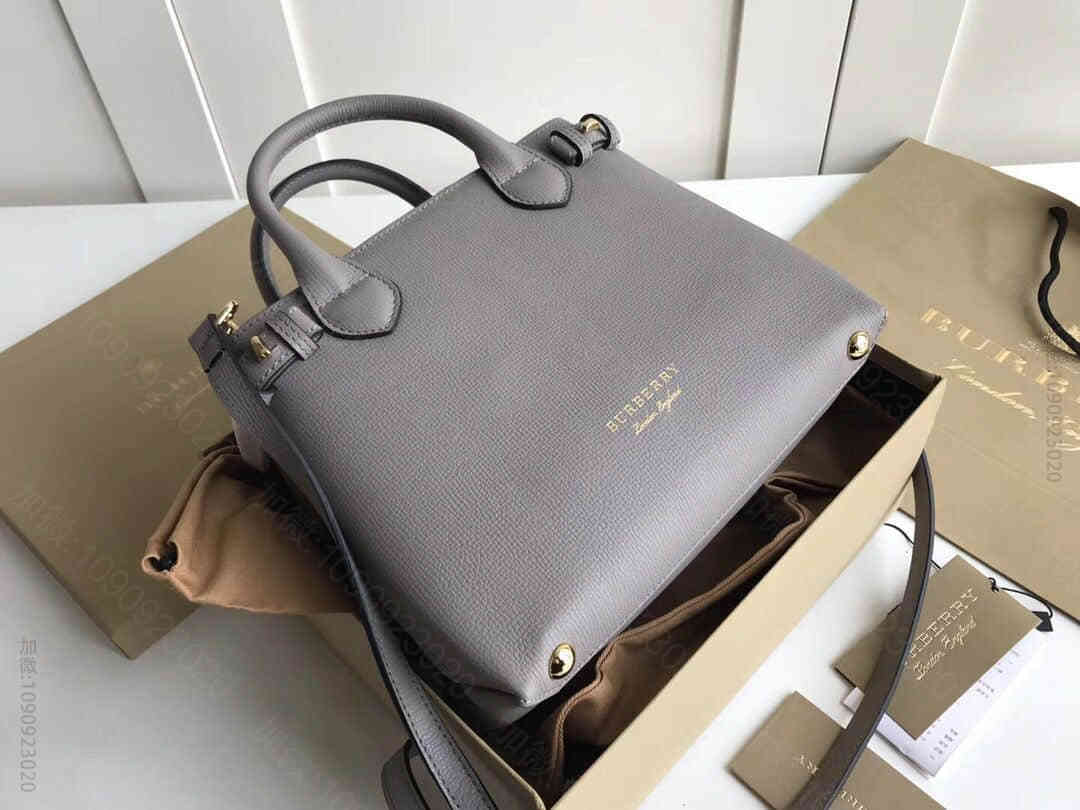 Burberry/博柏利 The Banner托特 House 格纹拼皮革班...