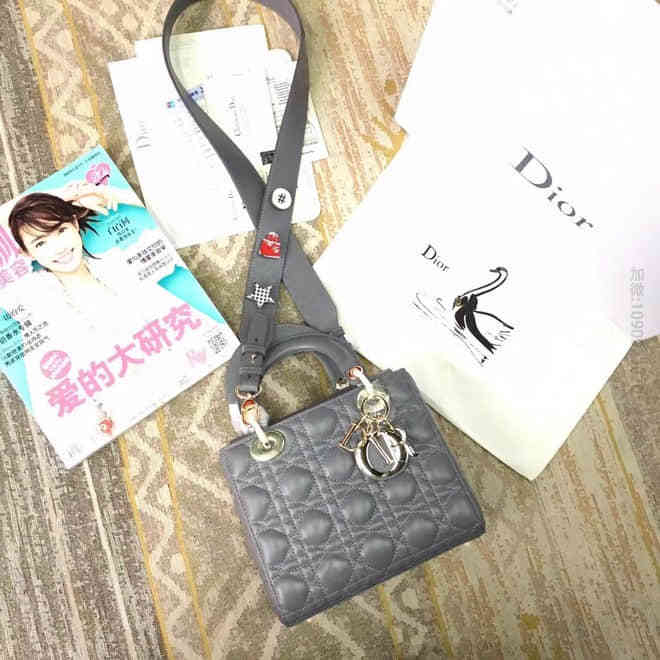Lady dio.r新款四格 牛皮 宽肩带，这些扣子一共10多个个，可以安装...