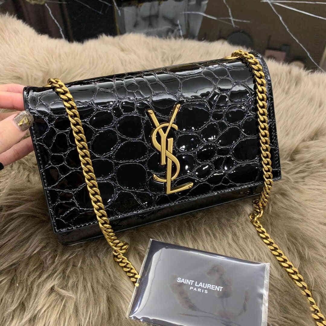 YSL/圣罗兰 新款KATE新皮料_龟纹链条包 469390