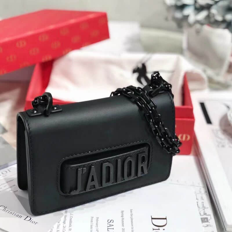 迪奥单肩女包 Dior/迪奥 So Black 极致黑系列Mini Jadior 18 D49381