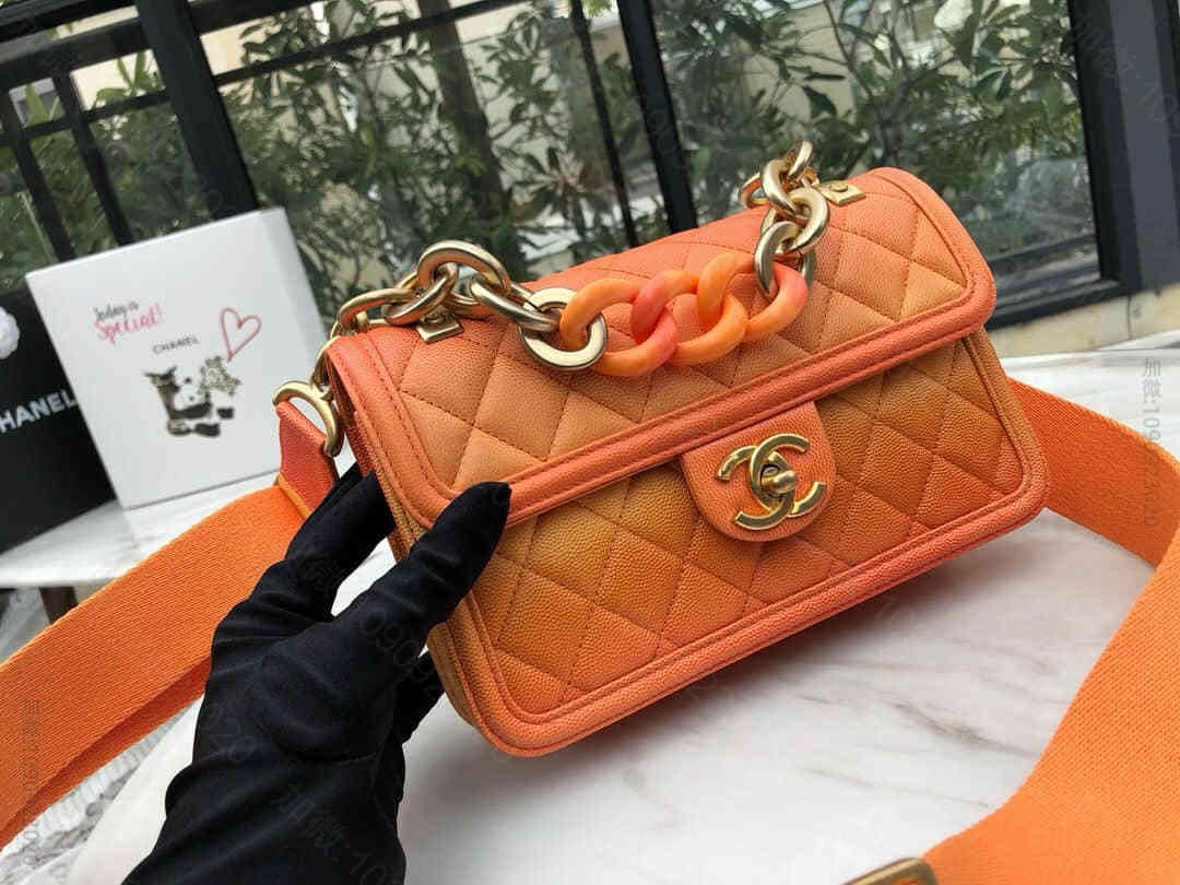 Chanel/香奈儿 早春渐变《橘色》小号