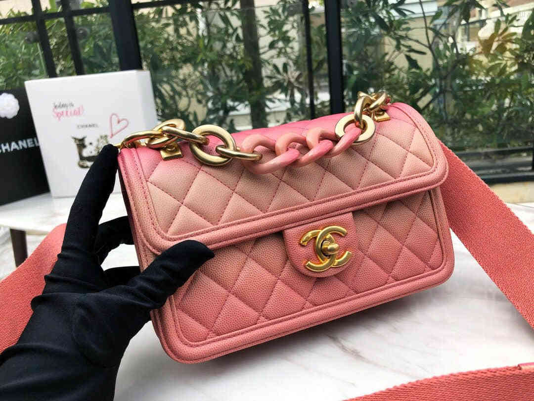 Chanel/香奈儿 早春渐变系列《珊瑚粉》 小号