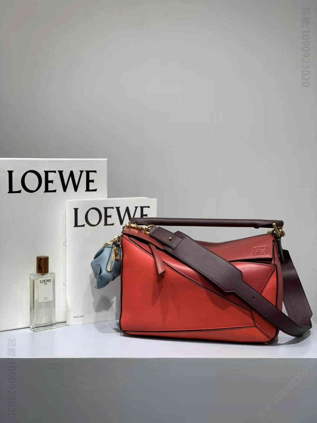 LOEWE/罗意威 红拼灭世级 Puzzle29cm中号几何包