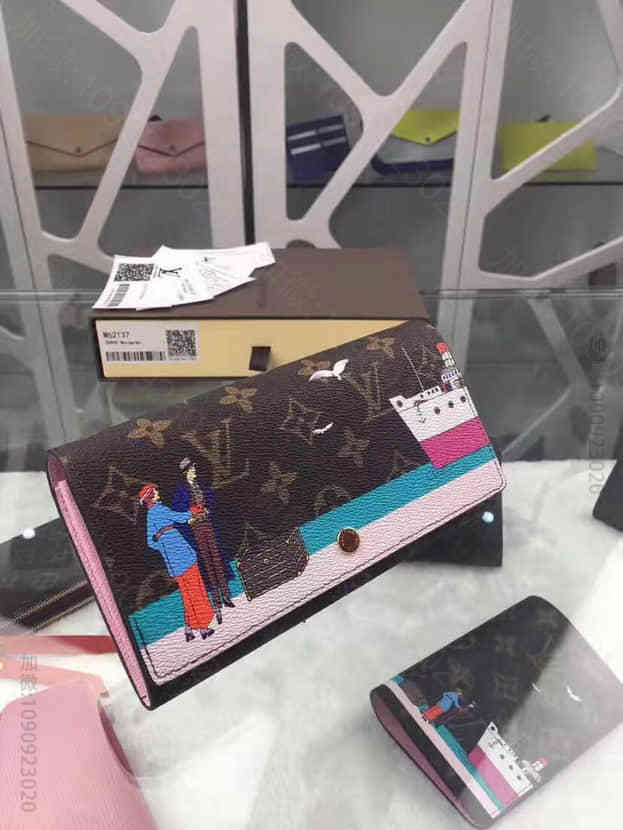 LV M62137 路易威登Monogram Sarah长款按扣信封式钱夾 ...