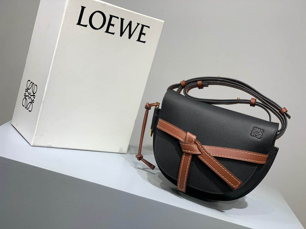 Loewe/罗意威 宋茜同款黑色 小号Gate马鞍包
