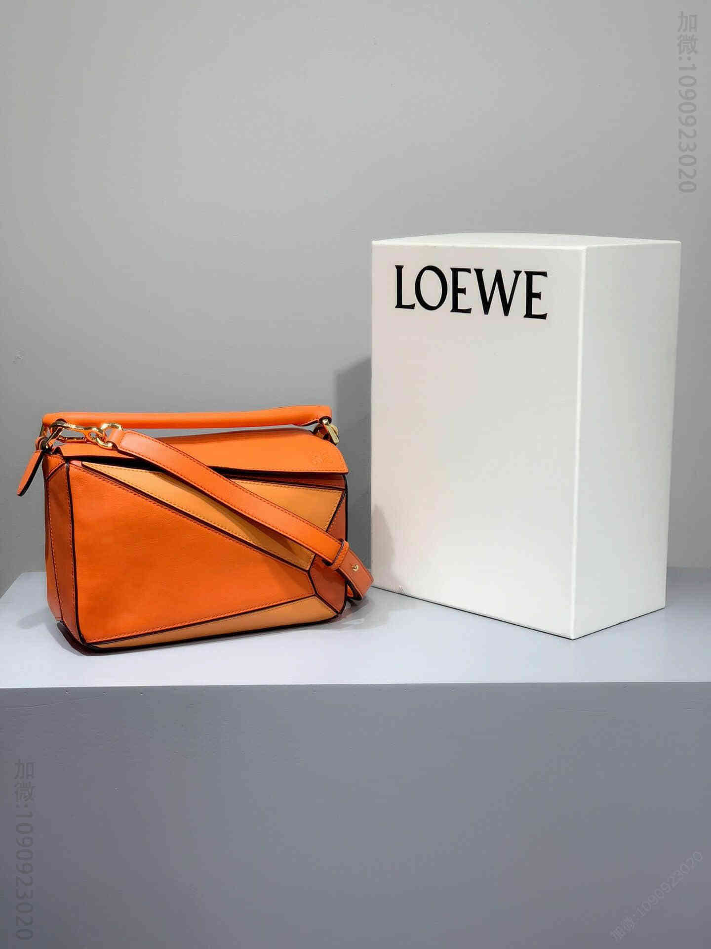 Loewe/罗意威 果粒橙拼 灭世级 Puzzle24cm小号几何包