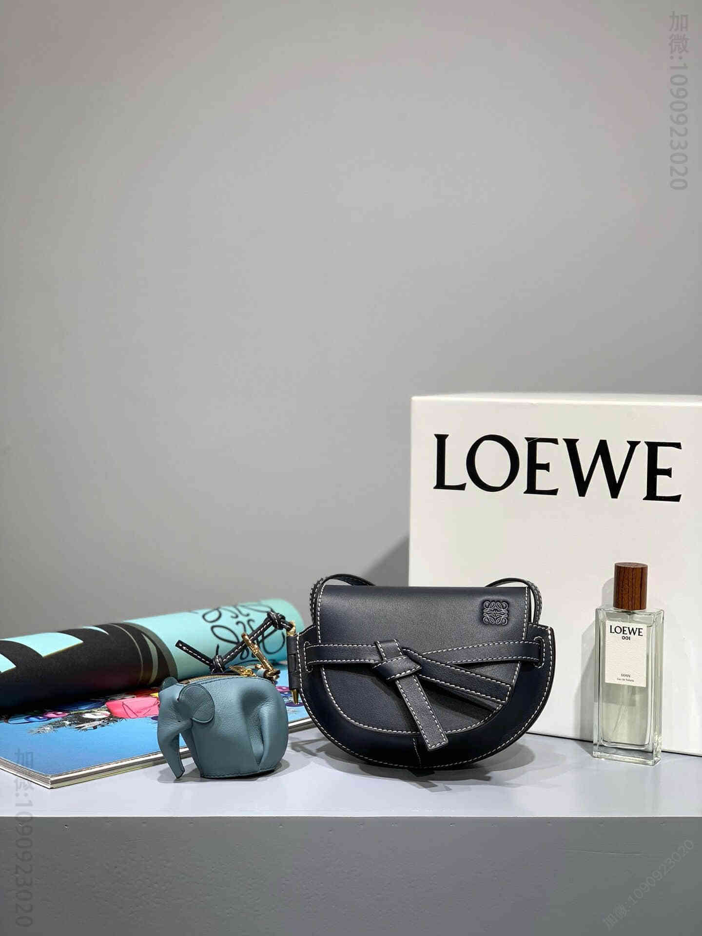 Loewe/罗意威 黑色 Mini Gate 迷你马鞍包