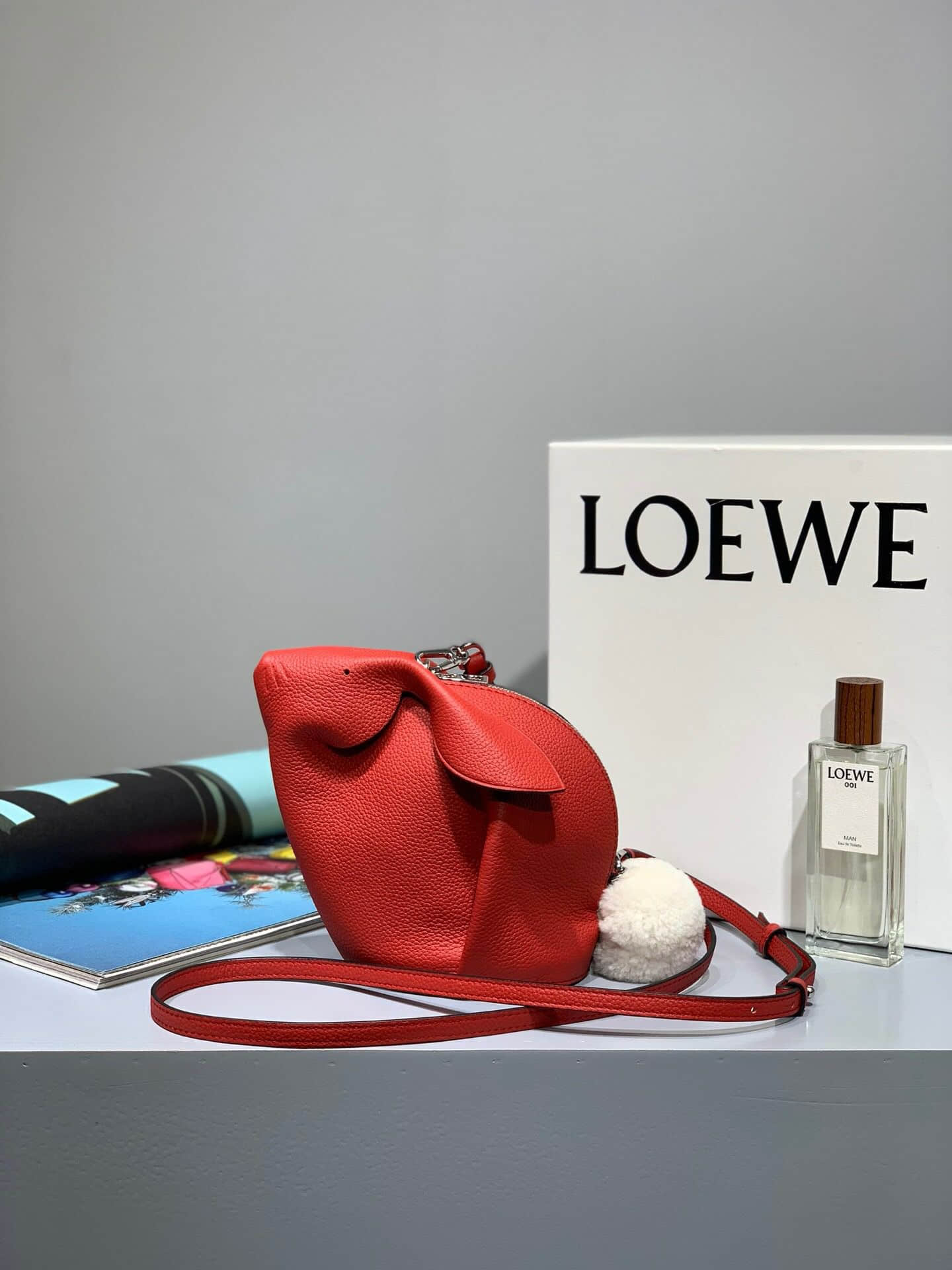 罗意威单肩包 Loewe/罗意威 红兔子Bunny Bag兔子包 