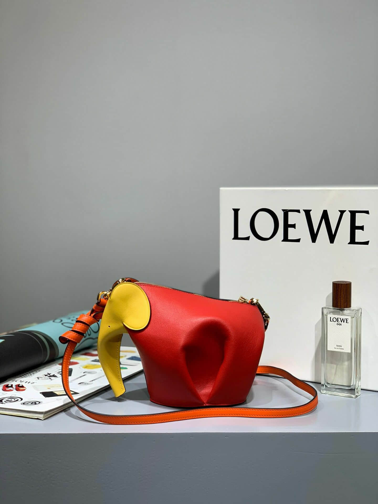 罗意威单肩包 Loewe/罗意威 彩虹小象包 